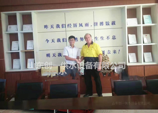 歡迎澳大利亞客戶來訪，考察玻璃鋼水箱，祝愿合作愉快
